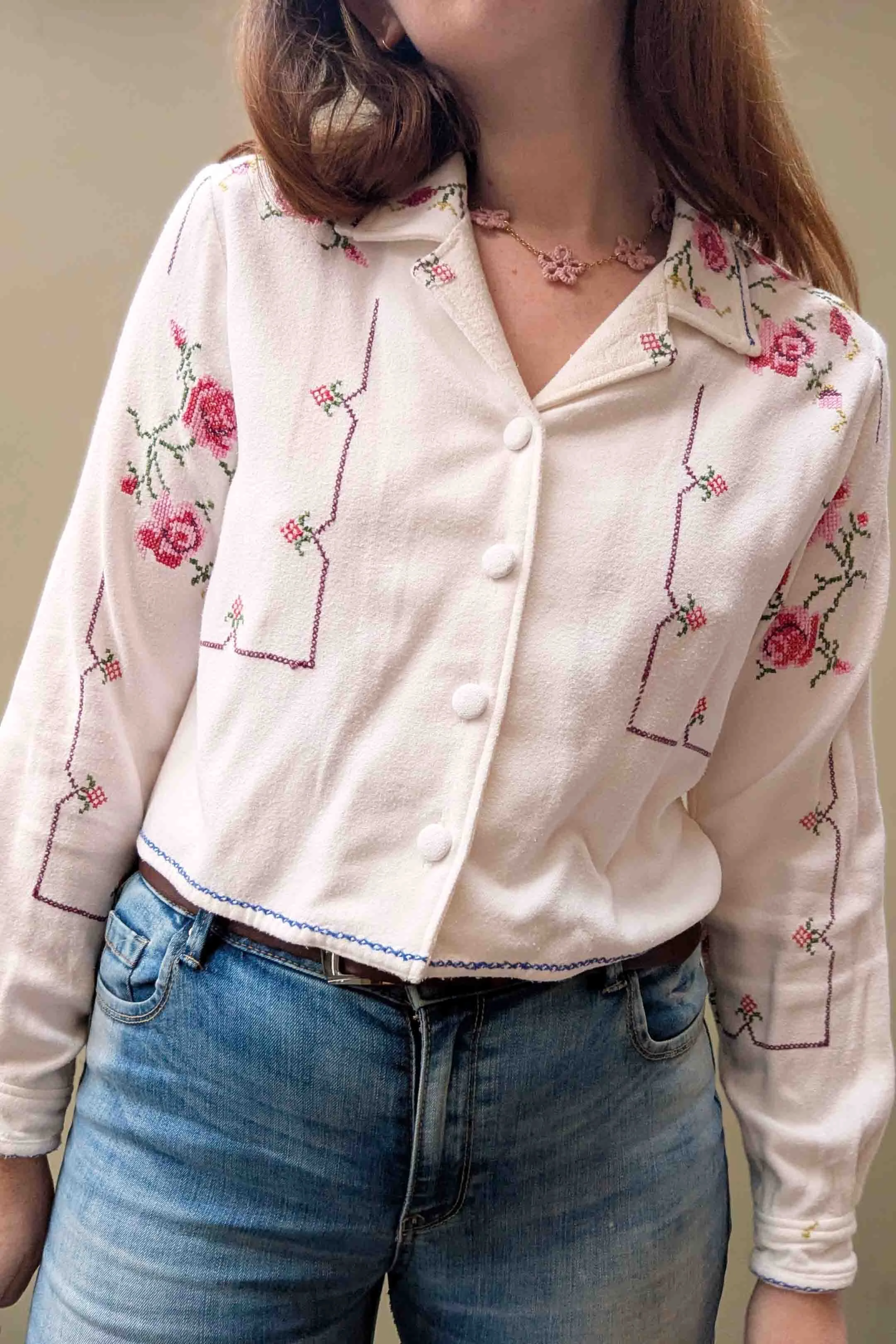 新品todayful Embroidery Patchwork Shirts TODAYFUL】Embroidery Patchwork Shirts | selects